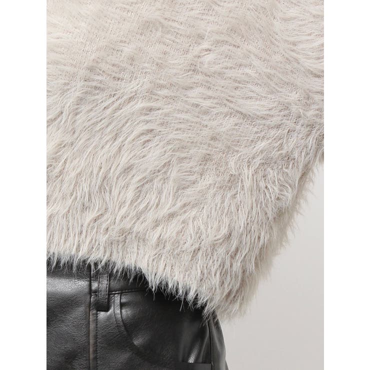 シャギーショートLOOSEニットトップス | GYDA | 詳細画像28 