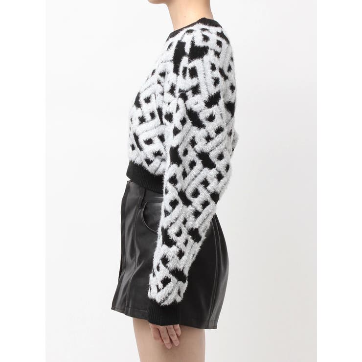 GGチェーンロゴラメニットトップス | GYDA | 詳細画像16 