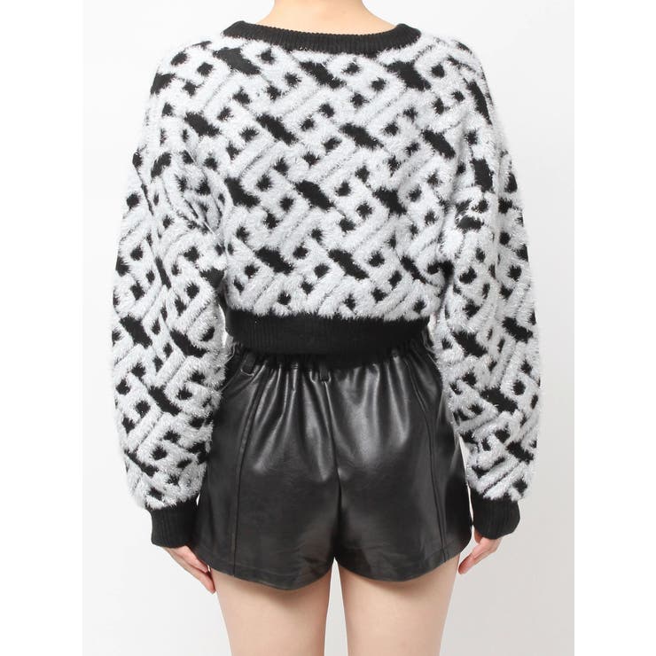 GGチェーンロゴラメニットトップス | GYDA | 詳細画像17 