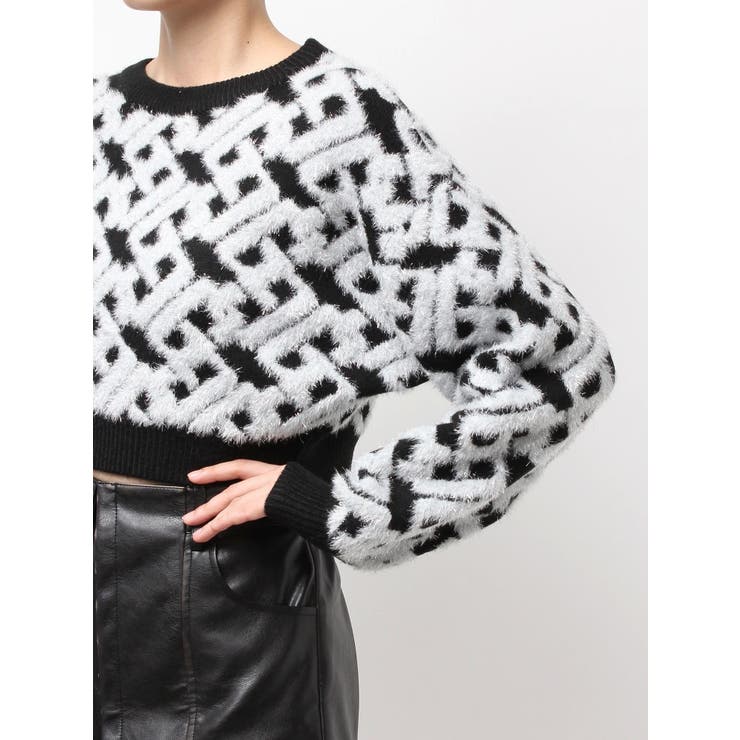 GGチェーンロゴラメニットトップス | GYDA | 詳細画像19 