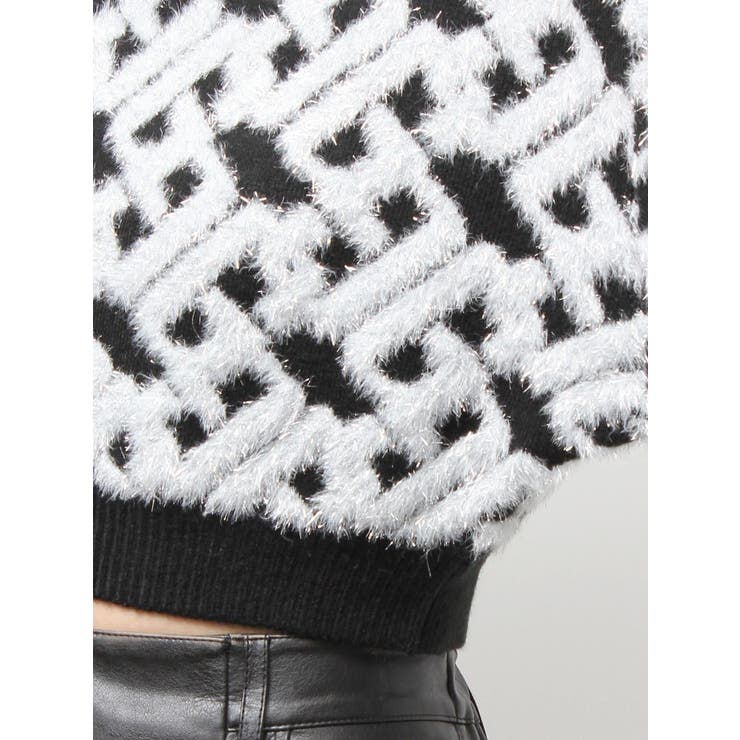 GGチェーンロゴラメニットトップス | GYDA | 詳細画像20 