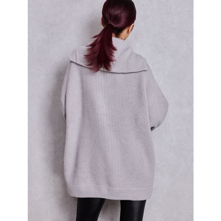 SHOPLIST限定】GGハーフZIPニットトップス[品番：MKSW0067041