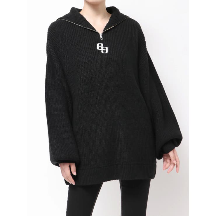 【SHOPLIST限定】GGハーフZIPニットトップス | GYDA | 詳細画像20 