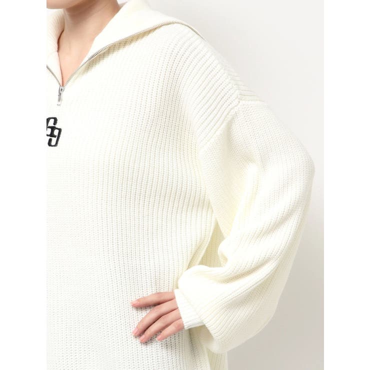 【SHOPLIST限定】GGハーフZIPニットトップス | GYDA | 詳細画像25 