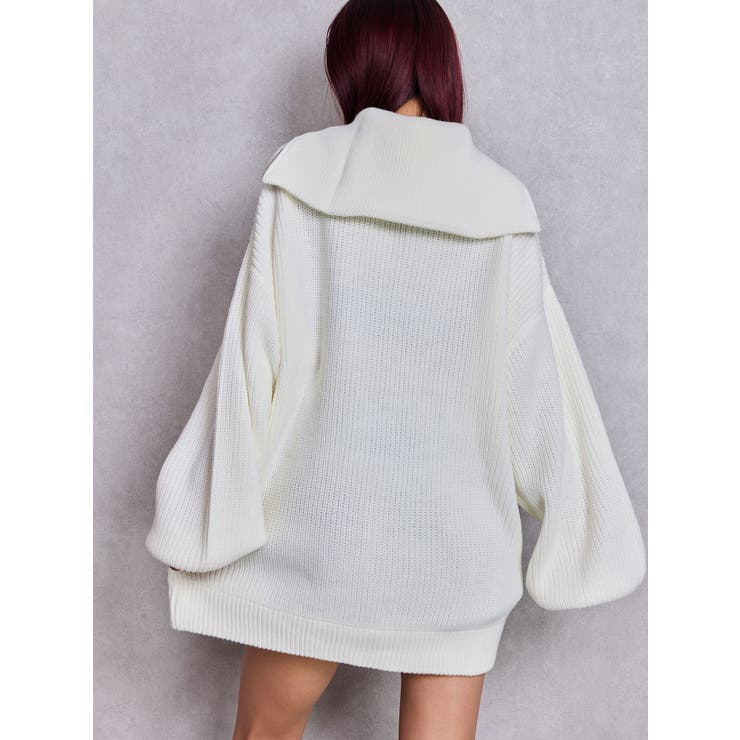 【SHOPLIST限定】GGハーフZIPニットトップス | GYDA | 詳細画像3 