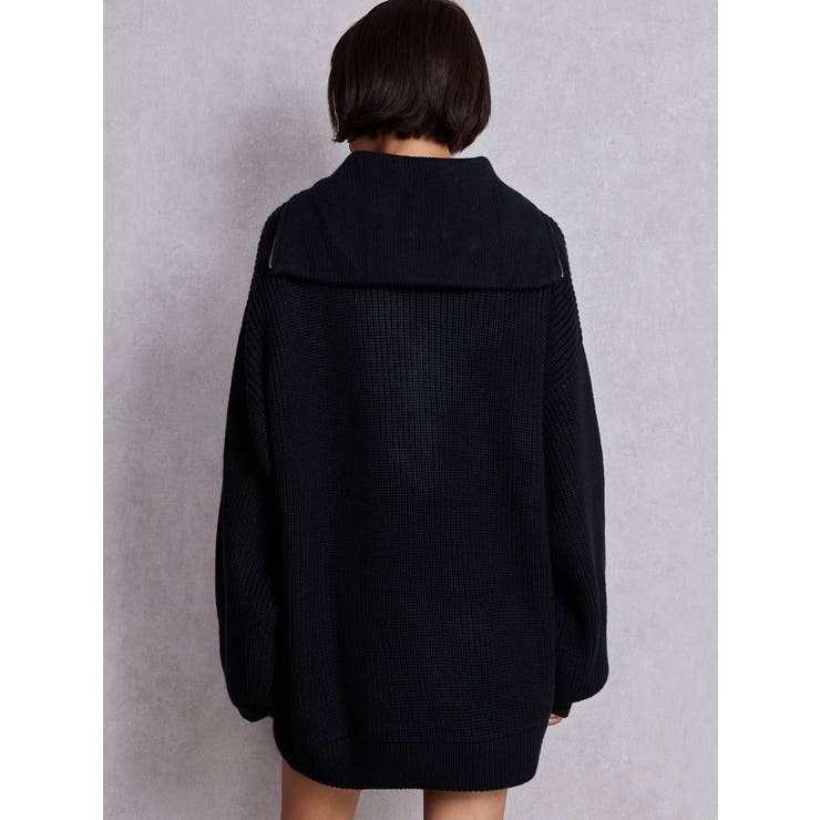 SHOPLIST限定】GGハーフZIPニットトップス[品番：MKSW0067041