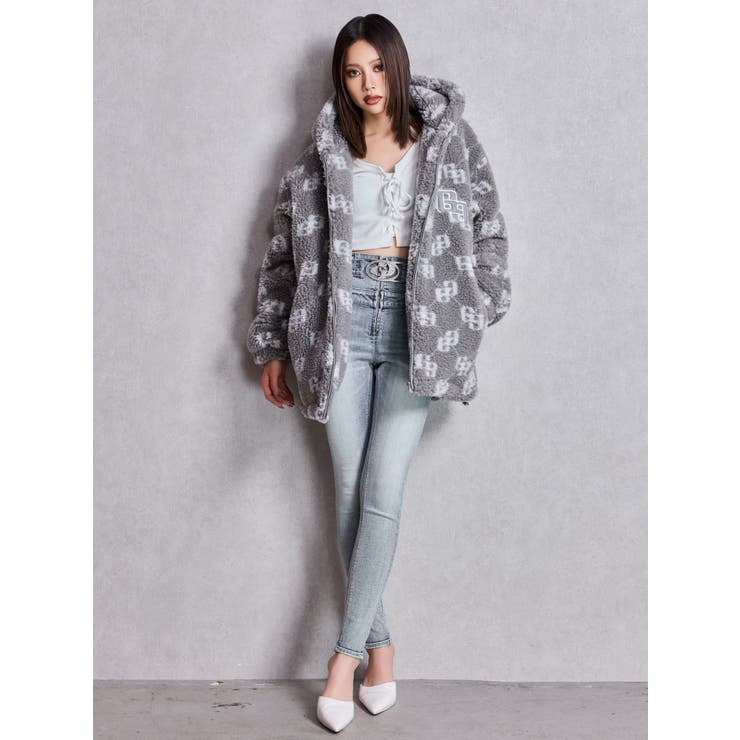 フロントレースアップショートトップス | GYDA | 詳細画像13 