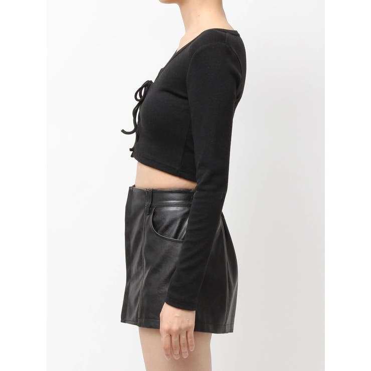 フロントレースアップショートトップス | GYDA | 詳細画像20 