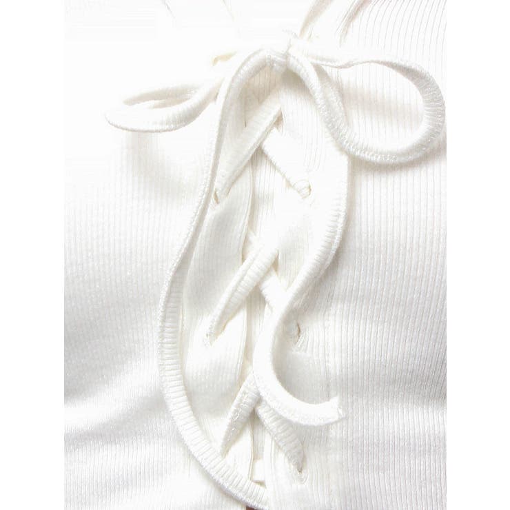 フロントレースアップショートトップス | GYDA | 詳細画像27 