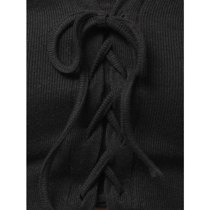 フロントレースアップショートトップス | GYDA | 詳細画像29 