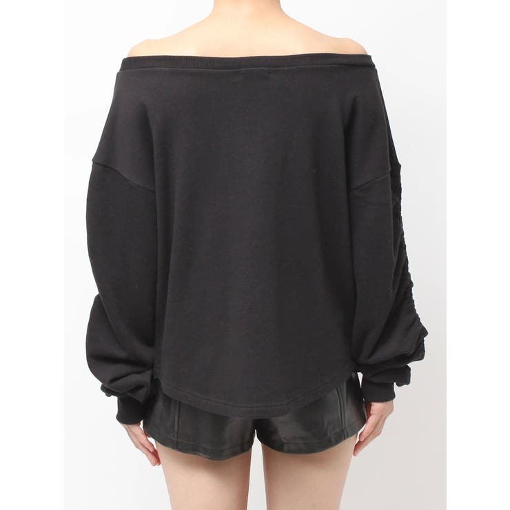 アームギャザーSymmetry GYDAオフショルスウェットトップス | GYDA | 詳細画像16 