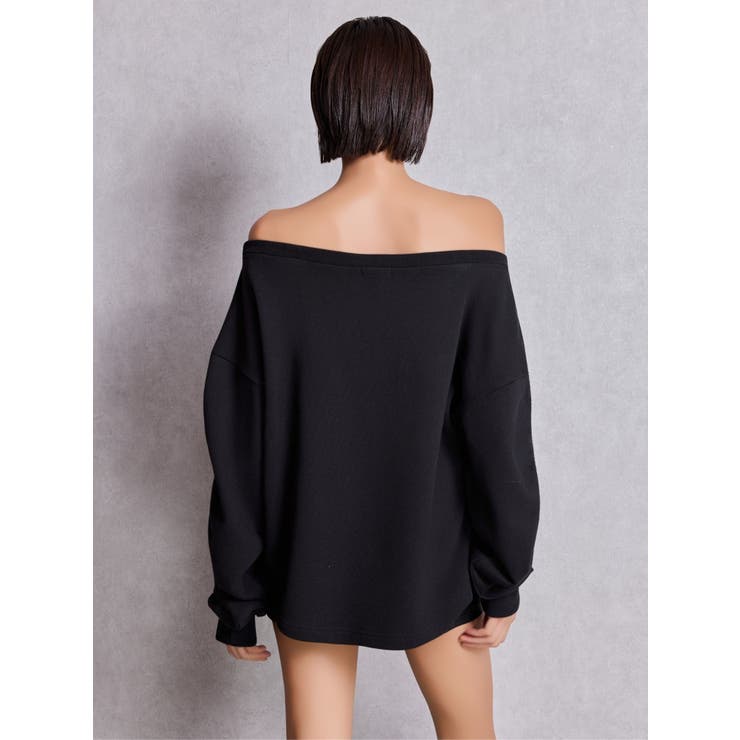 アームギャザーSymmetry GYDAオフショルスウェットトップス | GYDA | 詳細画像3 