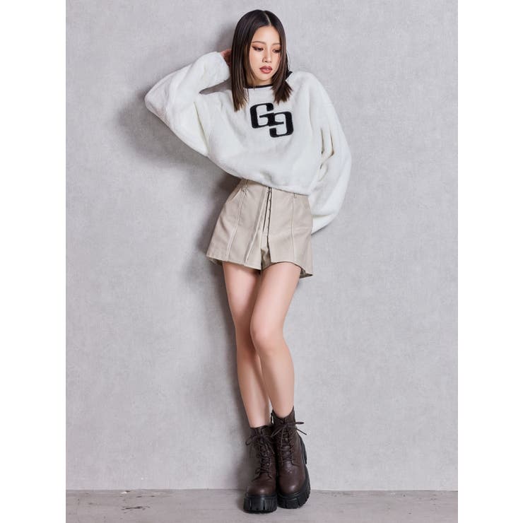 トップス fofofofa FAVOR SWEAT /  (white) cropped sweat ( off white ) – ( sier )