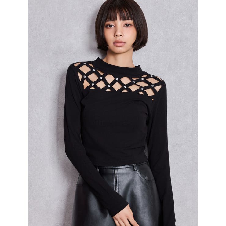 latticeカット bijouトップス | GYDA | 詳細画像2 