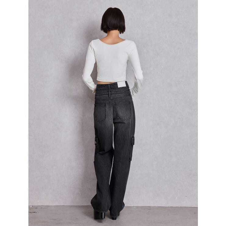 2WAYレースアップラメテレコトップス | GYDA | 詳細画像13 