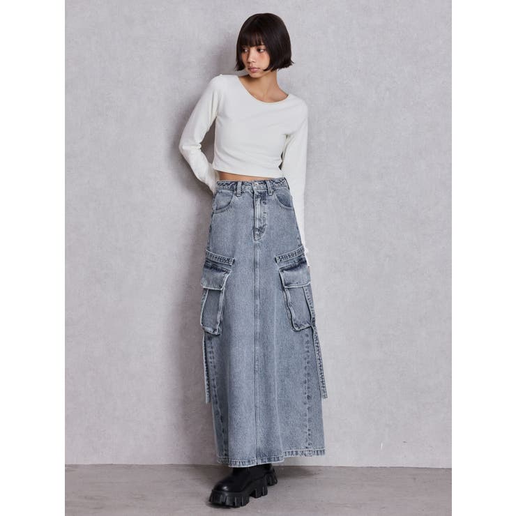 2WAYレースアップラメテレコトップス | GYDA | 詳細画像4 