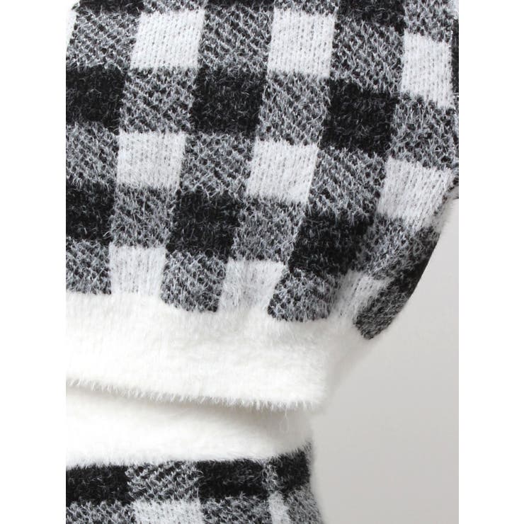 CHECK shaggyニットカーディガン | GYDA | 詳細画像19 