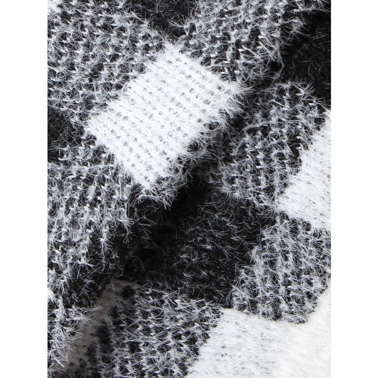 CHECK shaggyニットカーディガン | GYDA | 詳細画像20 