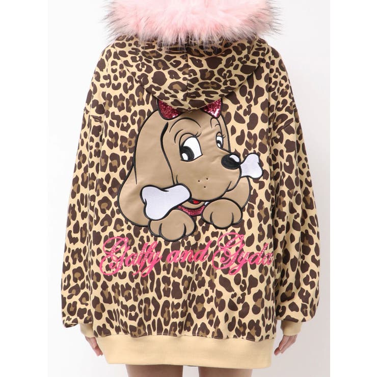 GYDA×GALFY bijou logo leopard BIG パーカー | GYDA | 詳細画像12 