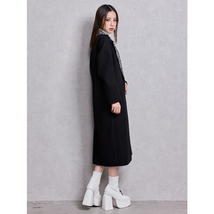 leopard slim longコート | GYDA | 詳細画像6 