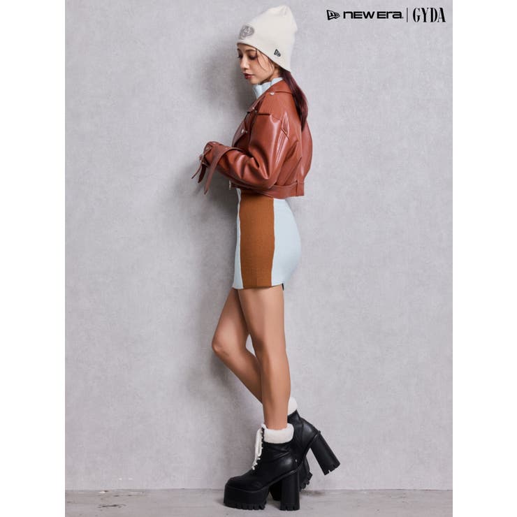 Fake leather shortジャケット | GYDA | 詳細画像10 