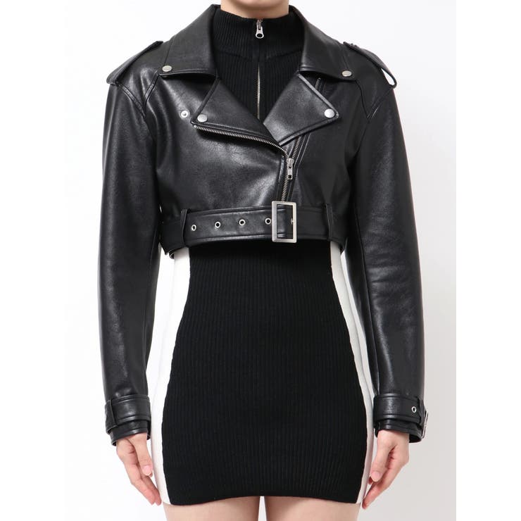 Fake leather shortジャケット | GYDA | 詳細画像11 