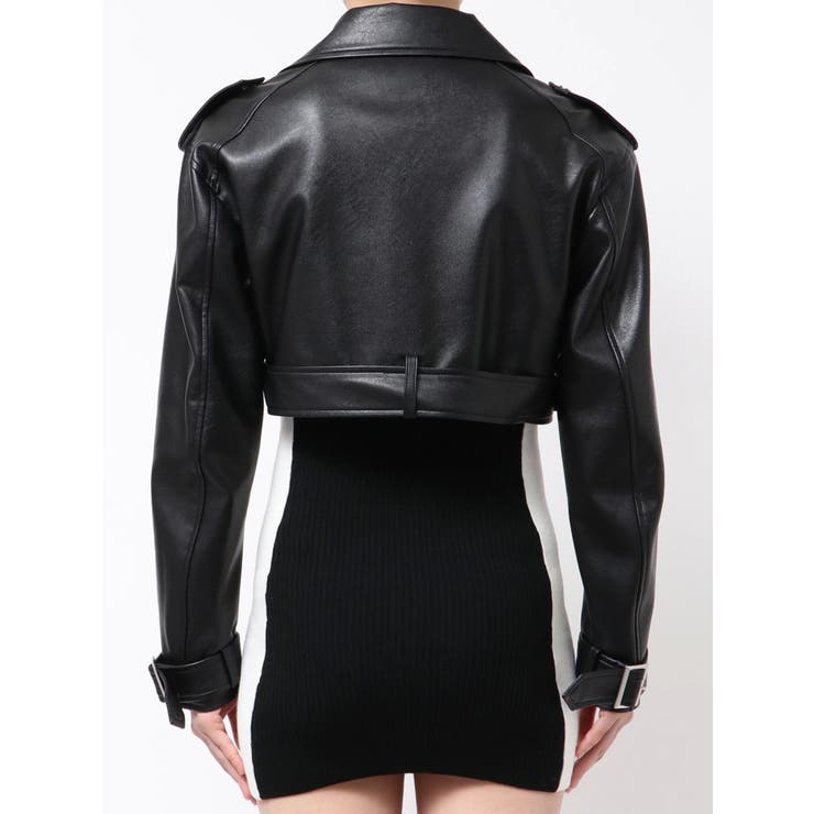 Fake leather shortジャケット | GYDA | 詳細画像13 