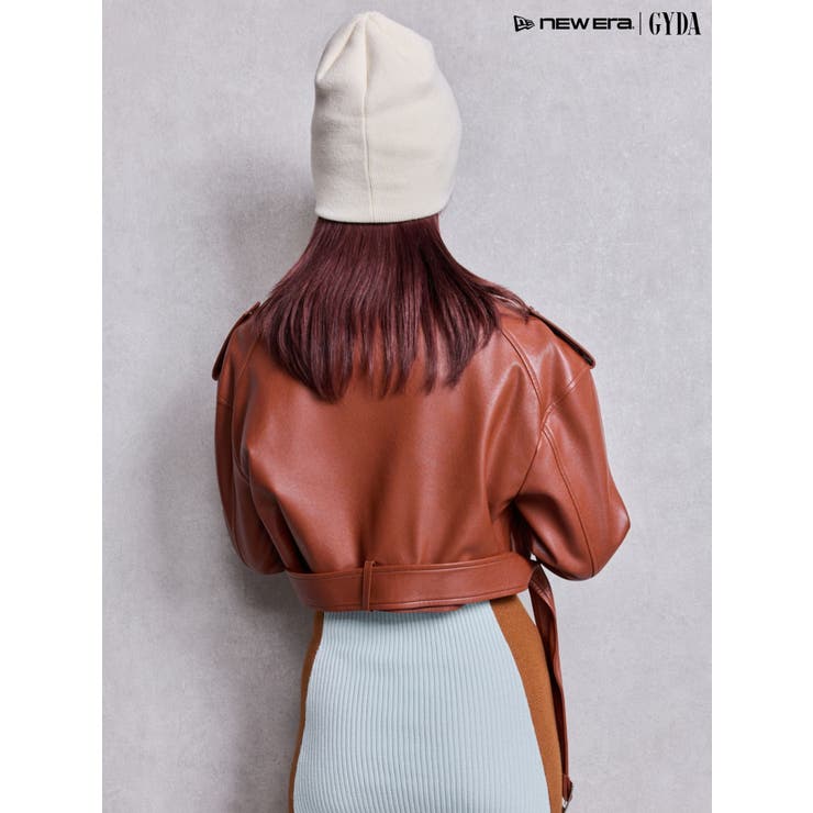Fake leather shortジャケット | GYDA | 詳細画像8 