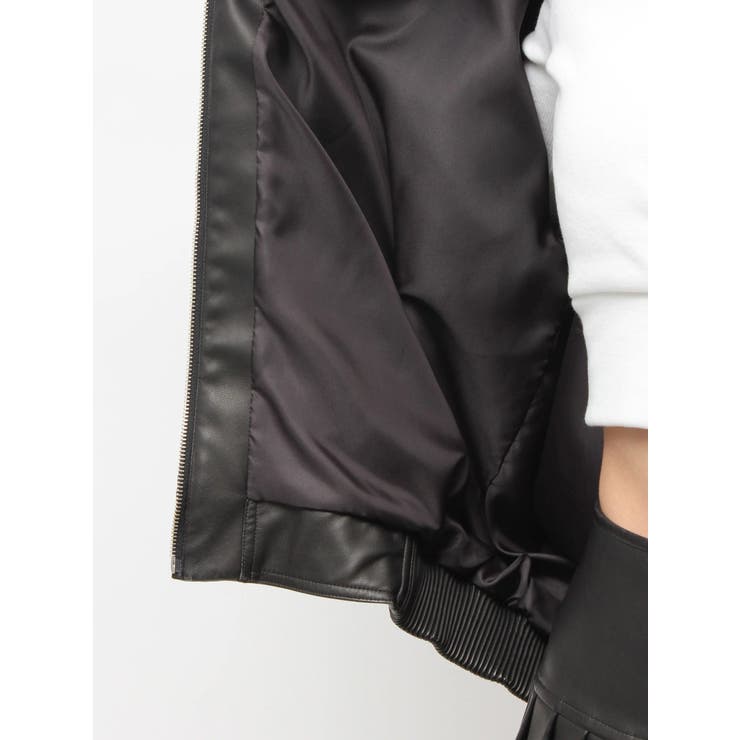 Symmetry GYDA EmbossフェイクレザーBIGブルゾン | GYDA | 詳細画像12 