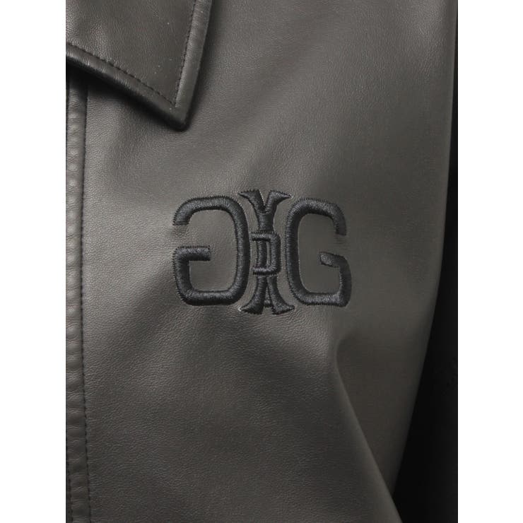 Symmetry GYDA EmbossフェイクレザーBIGブルゾン | GYDA | 詳細画像16 