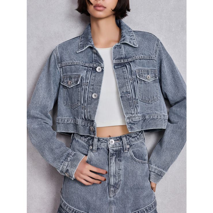 4.21/JUSTE UN AUTRE JOUR〜/FRENCH G-RAP STUPID RICH bijouデニムショートGジャン[品番：MKSW0068157]｜GYDA