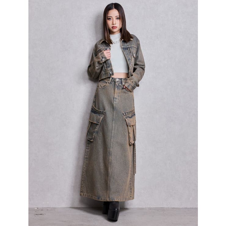 STUPID RICH bijouデニムショートGジャン | GYDA | 詳細画像10 