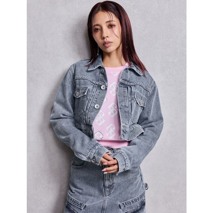 STUPID RICH bijouデニムショートGジャン | GYDA | 詳細画像12 