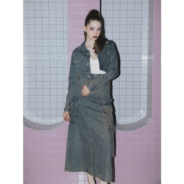 STUPID RICH bijouデニムショートGジャン | GYDA | 詳細画像16 