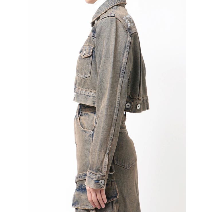 STUPID RICH bijouデニムショートGジャン | GYDA | 詳細画像19 