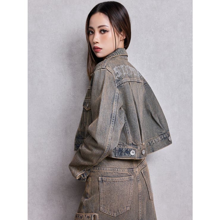 STUPID RICH bijouデニムショートGジャン | GYDA | 詳細画像8 