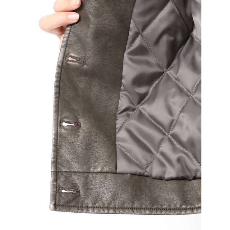 GGラインFake Leatherブルゾン | GYDA | 詳細画像17 