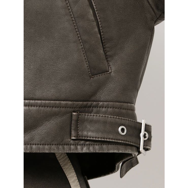 GGラインFake Leatherブルゾン | GYDA | 詳細画像18 