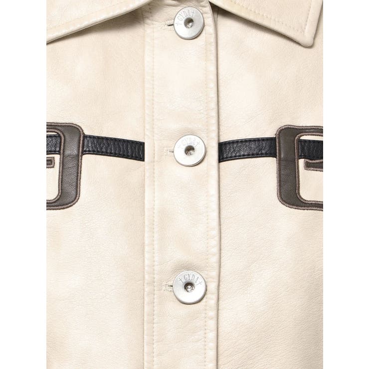 GGラインFake Leatherブルゾン | GYDA | 詳細画像21 