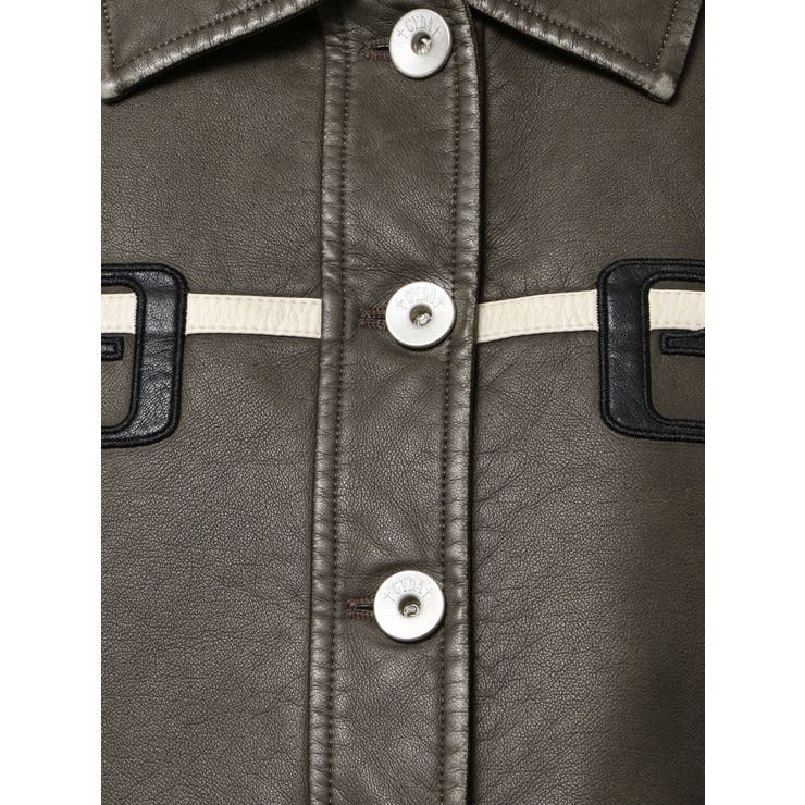 GGラインFake Leatherブルゾン | GYDA | 詳細画像22 