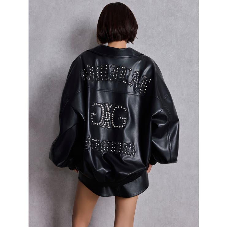 bijou Symmetry GYDAフェイクレザーBIGブルゾン | GYDA | 詳細画像13 