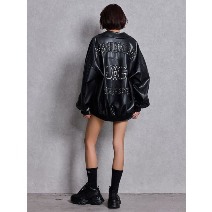 bijou Symmetry GYDAフェイクレザーBIGブルゾン | GYDA | 詳細画像15 