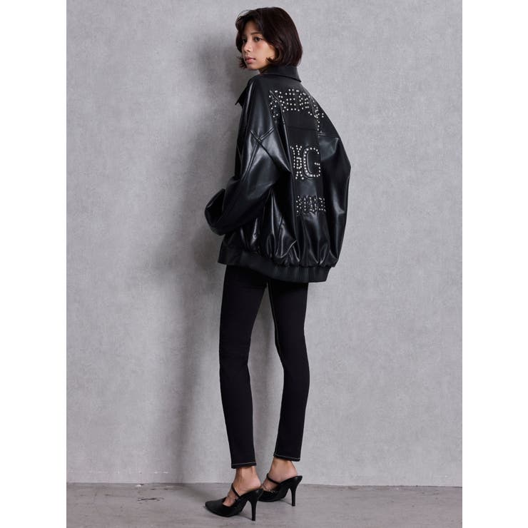 bijou Symmetry GYDAフェイクレザーBIGブルゾン | GYDA | 詳細画像17 