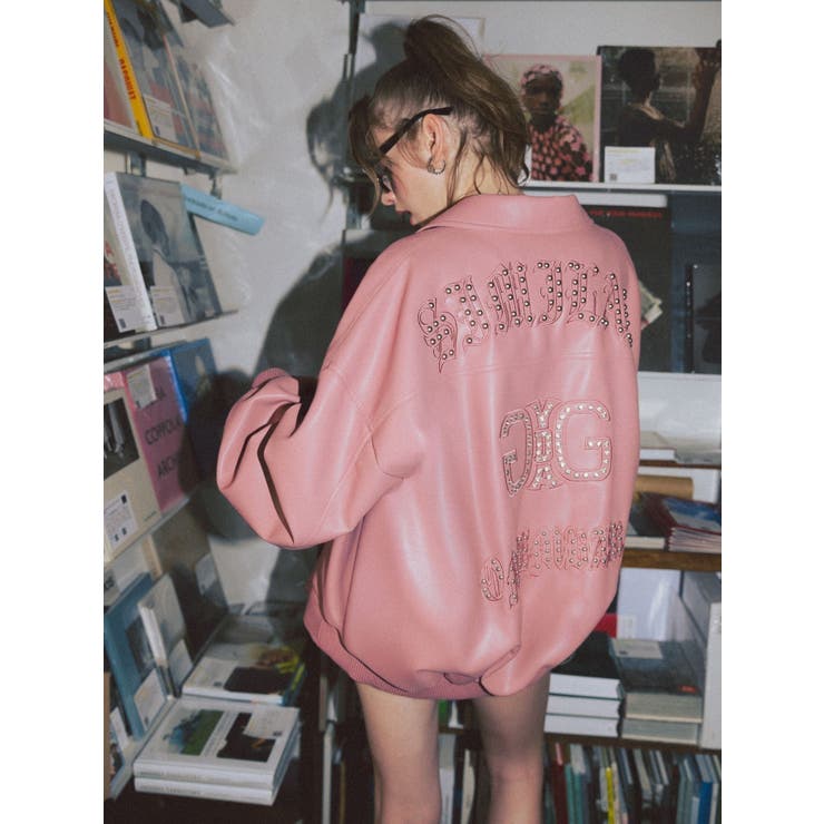 bijou Symmetry GYDAフェイクレザーBIGブルゾン | GYDA | 詳細画像18 