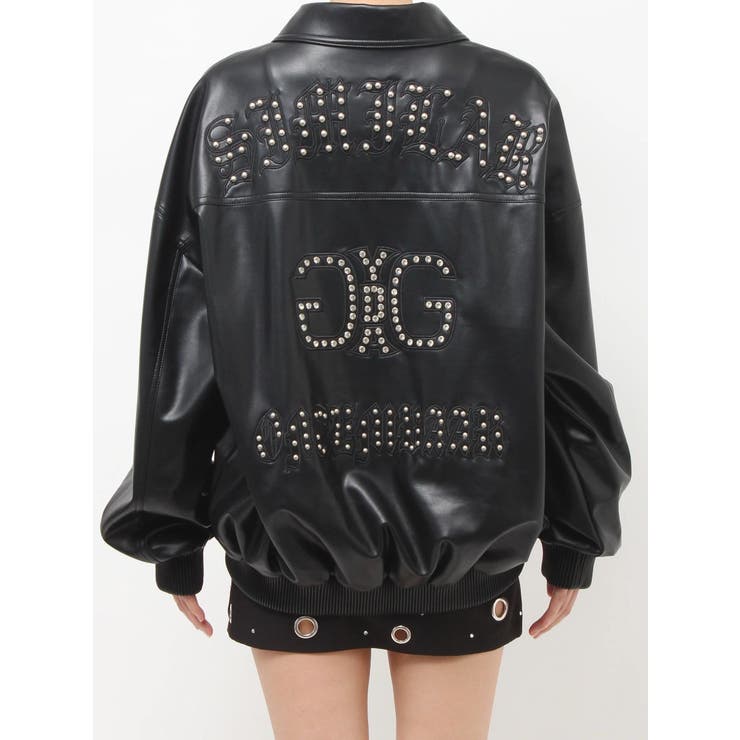 bijou Symmetry GYDAフェイクレザーBIGブルゾン | GYDA | 詳細画像23 