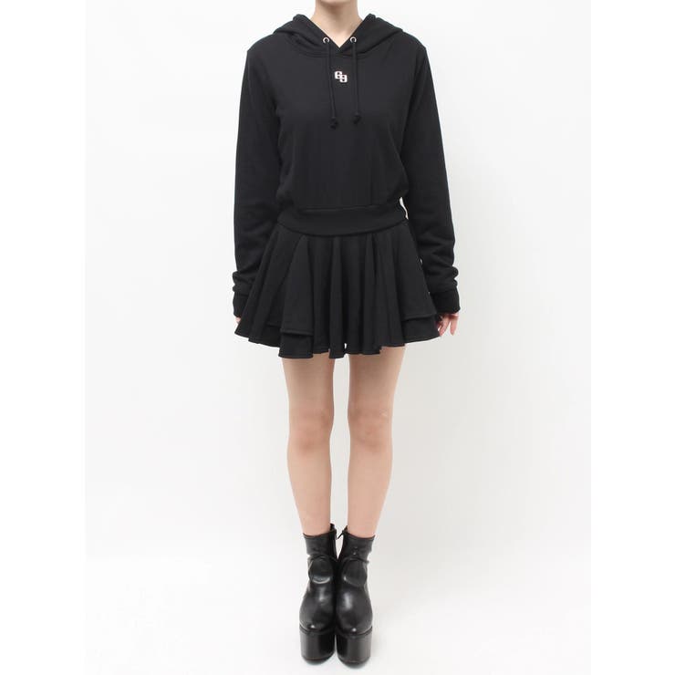 GGプレートドッキングフレアスウェットワンピース | GYDA | 詳細画像19 