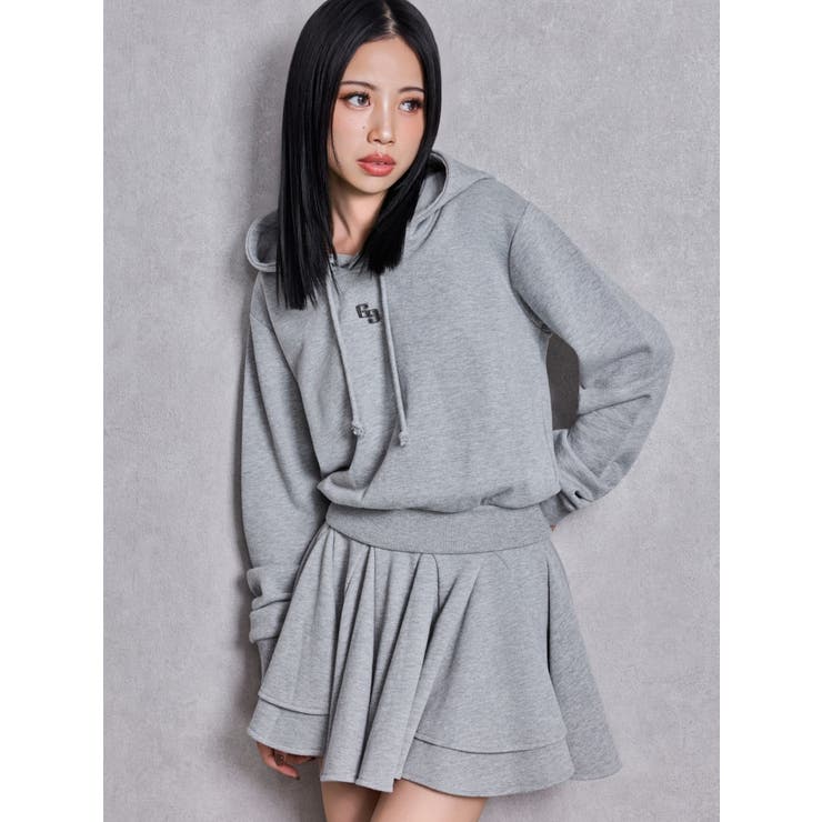 GGプレートドッキングフレアスウェットワンピース | GYDA | 詳細画像2 