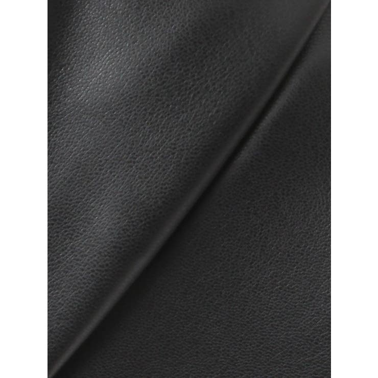 BACKリボンフェイクレザースカートライクミニワンピース | GYDA | 詳細画像15 