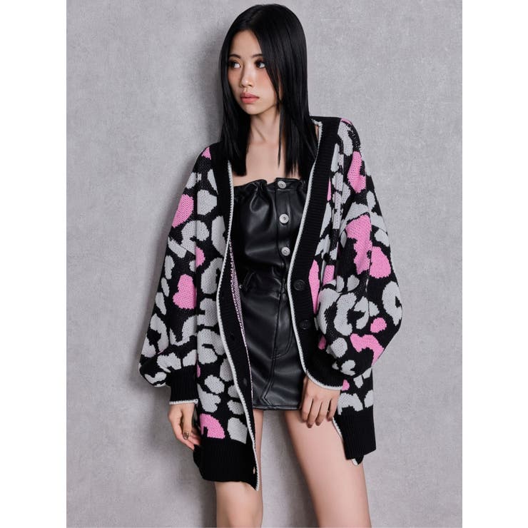 BACKリボンフェイクレザースカートライクミニワンピース | GYDA | 詳細画像6 