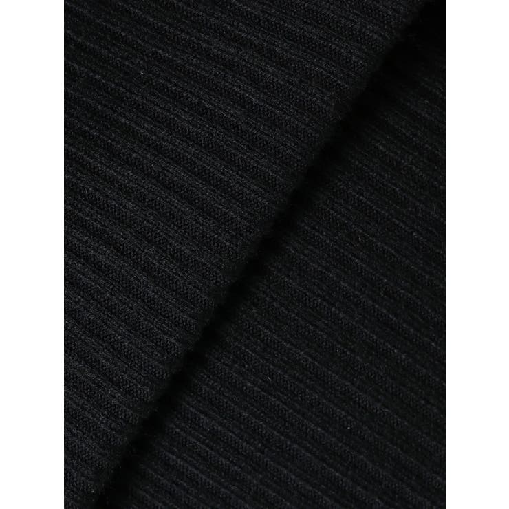 BICOLOR WIDE LINEハーフZIPニットワンピース | GYDA | 詳細画像24 